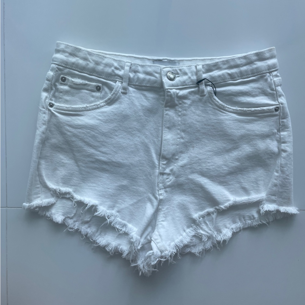 White Zara Jean Shorts